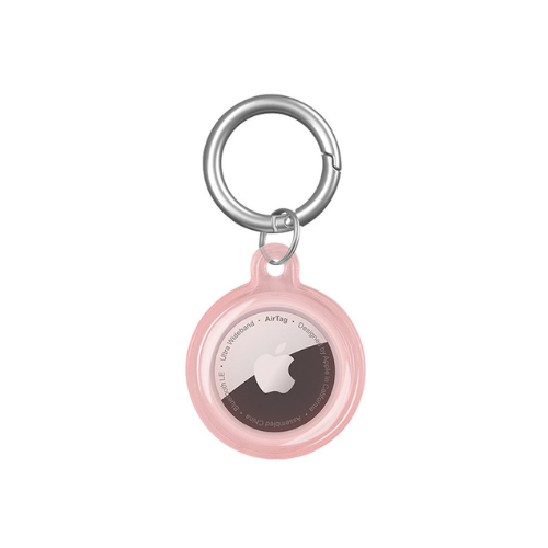Airtag Case Apple Airtag Pink Protective AirTag Keychain Case And Metal Keyring Attachment Tokyo Grunx in India