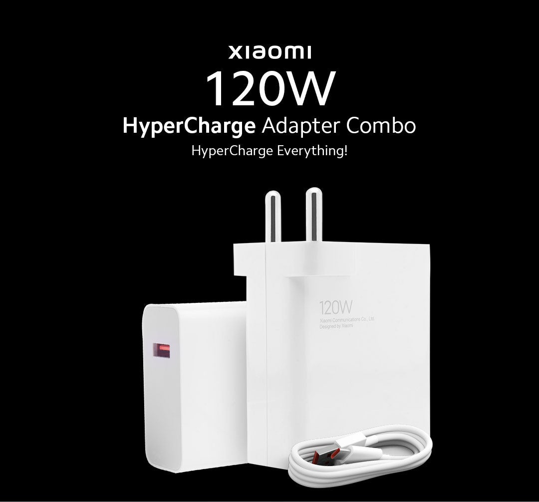 Xiaomi 120W HyperCharge Adapter Combo with USB-C Cable