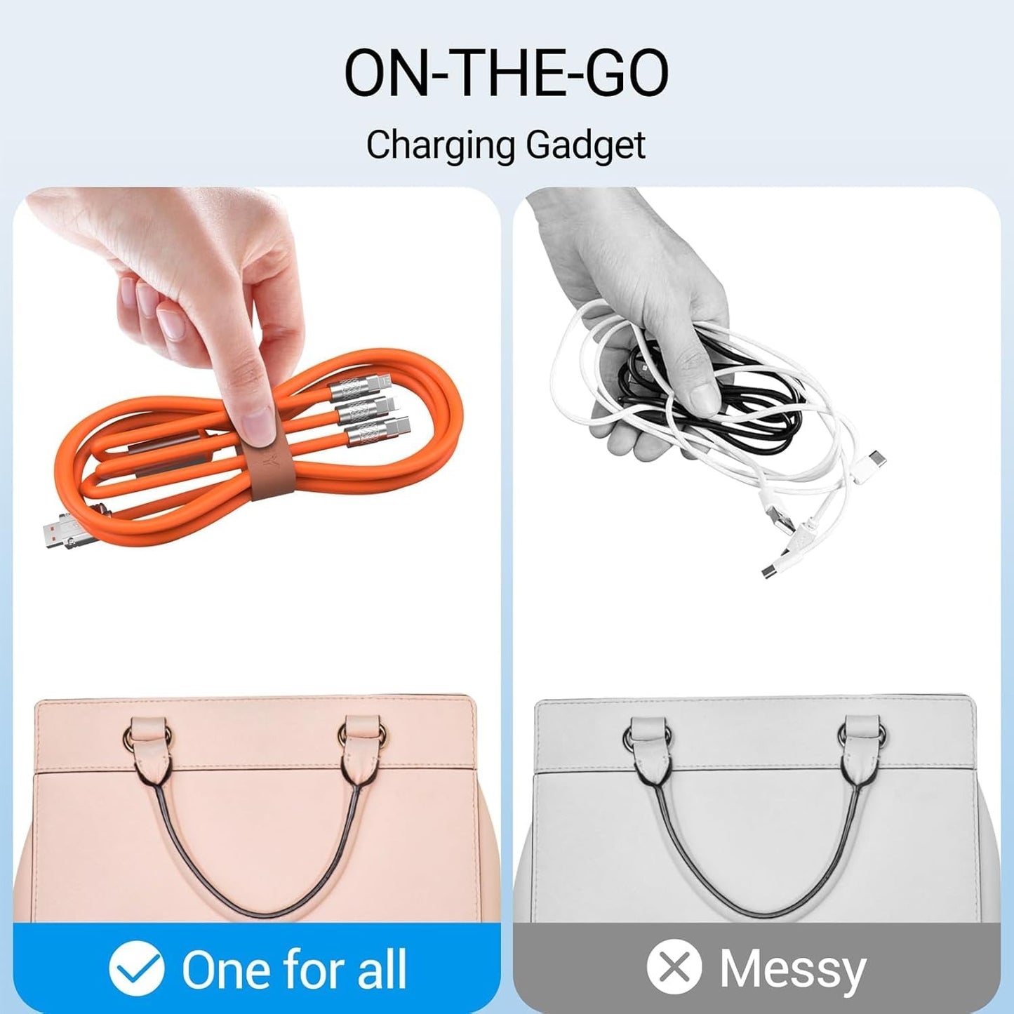 Triglo - 120 watt 3-in-1 Fast Charging Cable