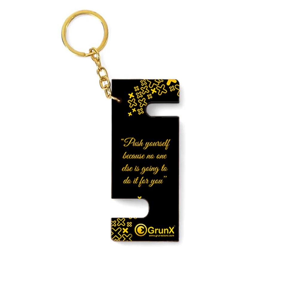 Pushpa - Keychain Stand For Smartphones With Life Quotes