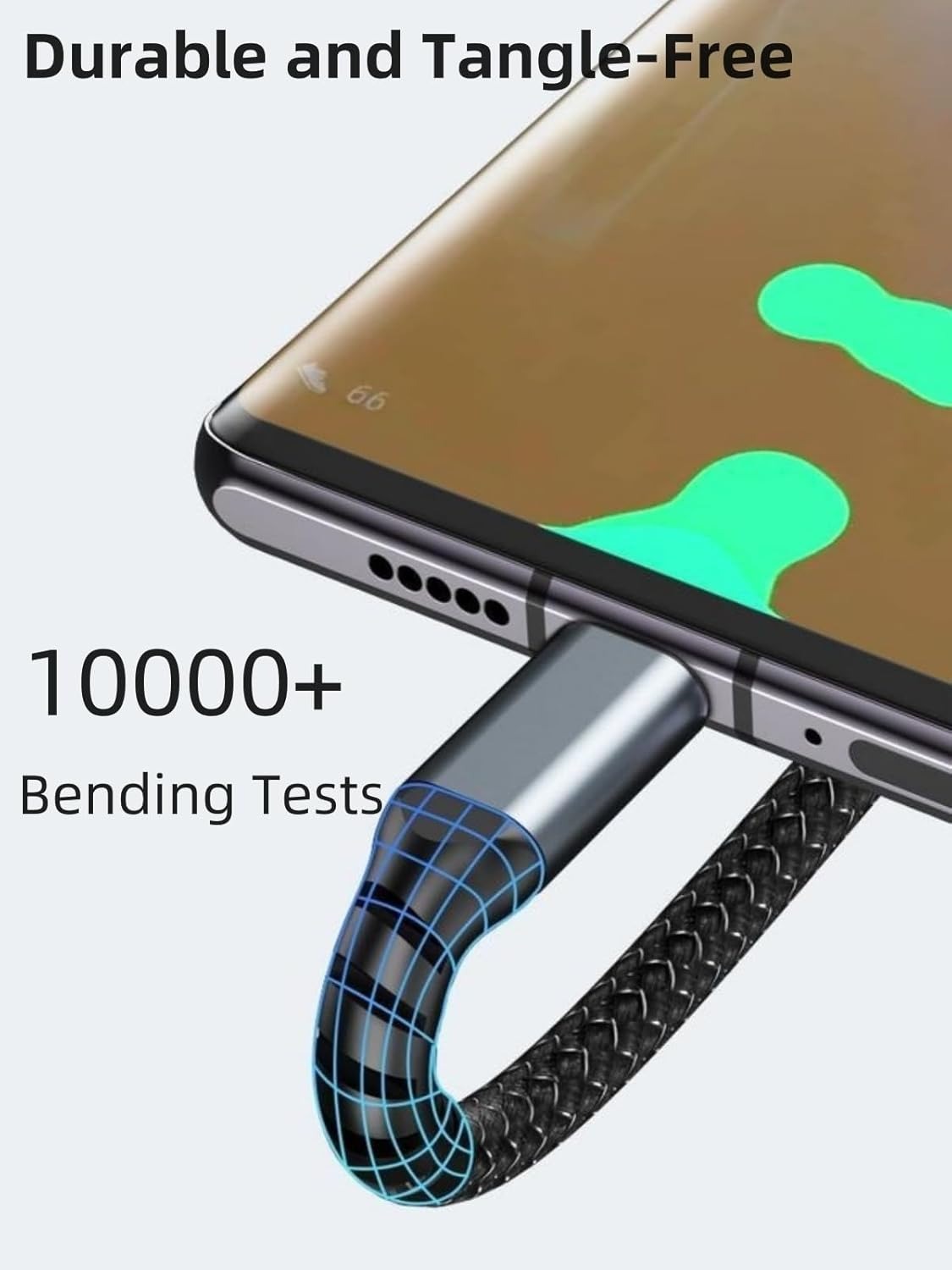 Premium universal 3-in-1 fast charging LED cable with multiple connectors for travel and daily use – available at GrunX
