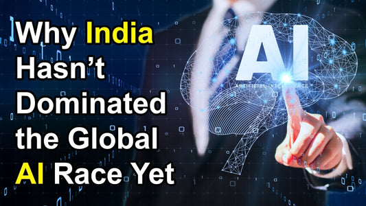 India AI growth concept showing digital technology, artificial intelligence network, data centers and innovation representing future tech leadership