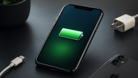 Strategies to extend iPhone battery life infographic - optimize  display settings, manage apps and data, disable unnecessary  features, and optimize charging habits