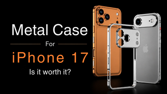 Metal case for iPhone 17 in orange and silver - is it worth it review