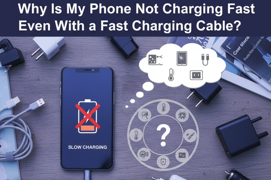 why phones charge slowly even with a fast charging cable showing tips to fix slow charging with GrunX fast charging cables India