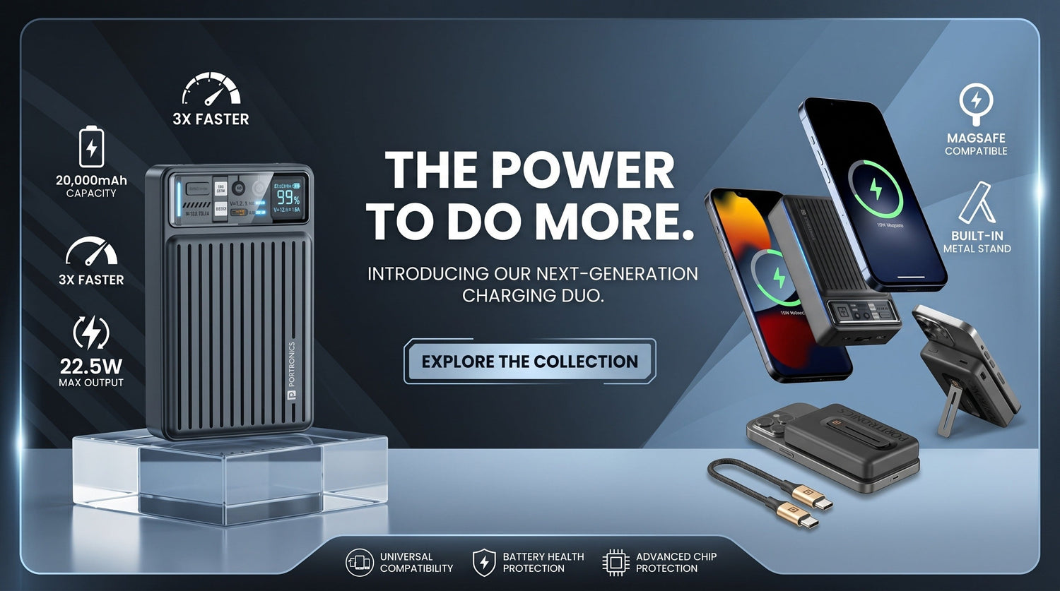 Portronics fast charging and smart accessories collection resale by grunx