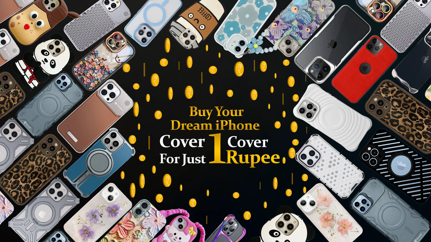 1 Rupee Sale For iPhone Cover at GrunXstore.com online in India