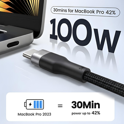 Charging Cable All Devices Android and Apple Devices 2 Meter Silver and Black Bundled With Velcro Strap Flash  GrunX in India