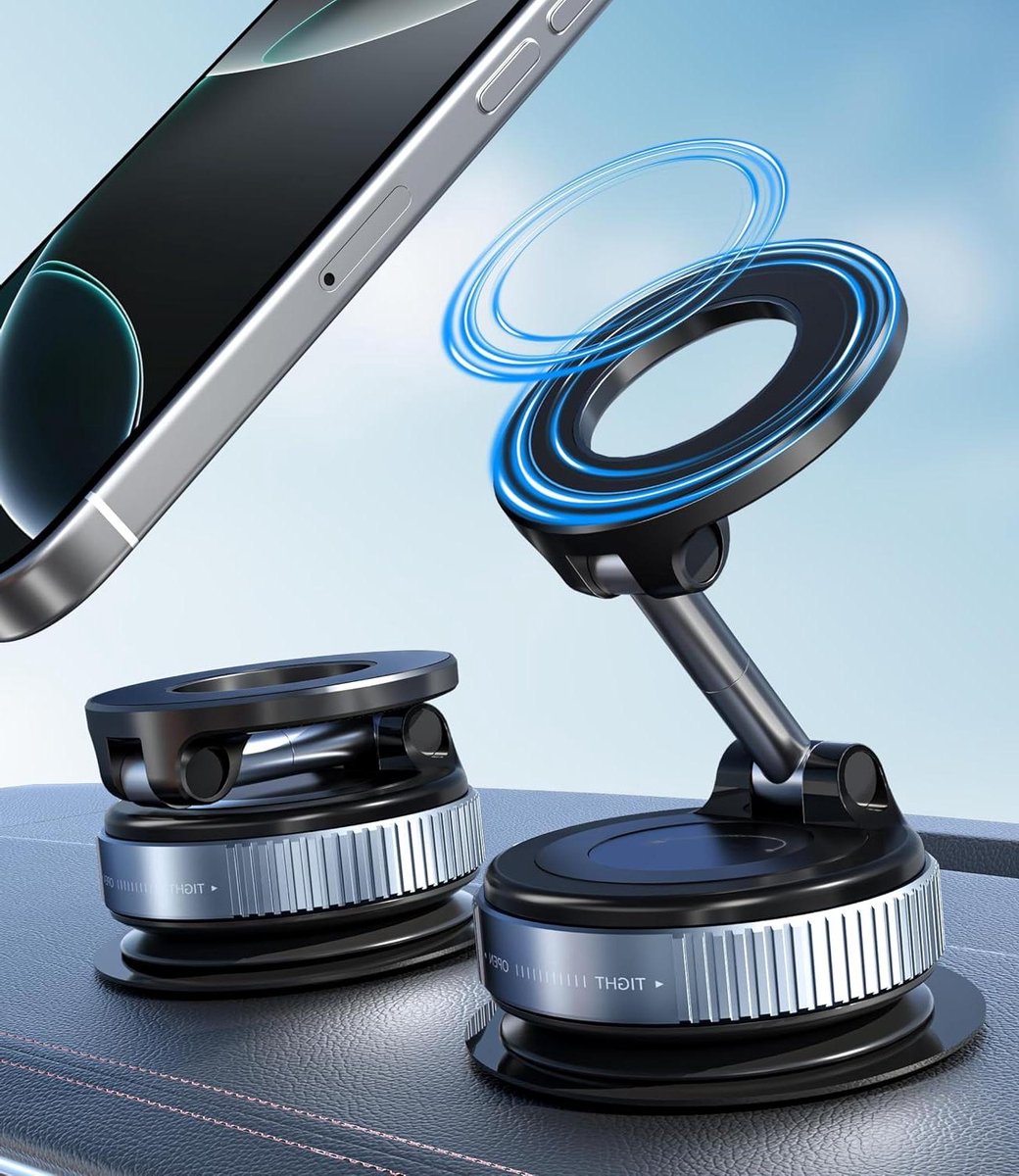 MagGrip – Magnetic Suction Dashboard Phone Mount