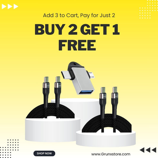 Buy Flash 6 Feet 100w c to c Charging Cable Free! & Due Link OTG Adapter Free!