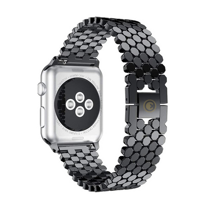 Rebel - Stainless Steel Bracelets Apple Watch Strap - Black