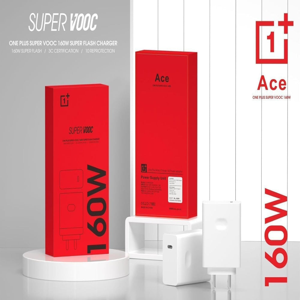 OnePlus Super VOOC 160W Fast Charger with Type-C Cable