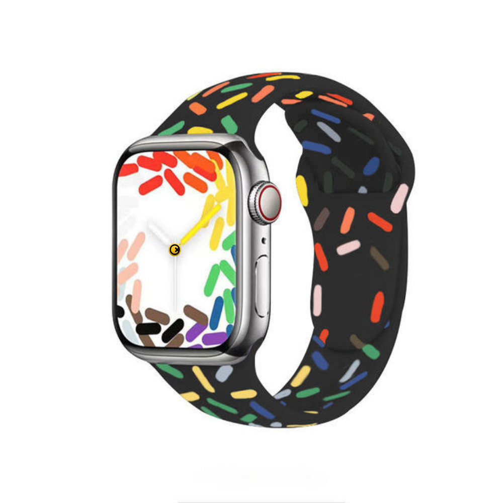 Star - Colorful Silicone Apple Watch Strap