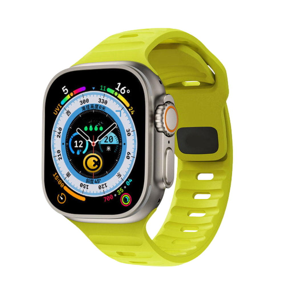 Yahoo - Magnetic Soft Silicone Strap For Ultra 2 & 1 - Yellow
