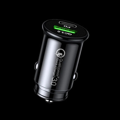Cool - 20W Dual Ports 3.1a Smart Car Charger For iPhones - Black