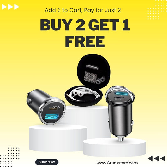 Buy Cool 2.0 85w Smart Car Charger & Get Bubble Storage Case Free!