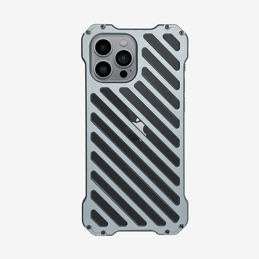 Hollow - Shockproof Aluminium iPhone Metal Case - Dark Gray