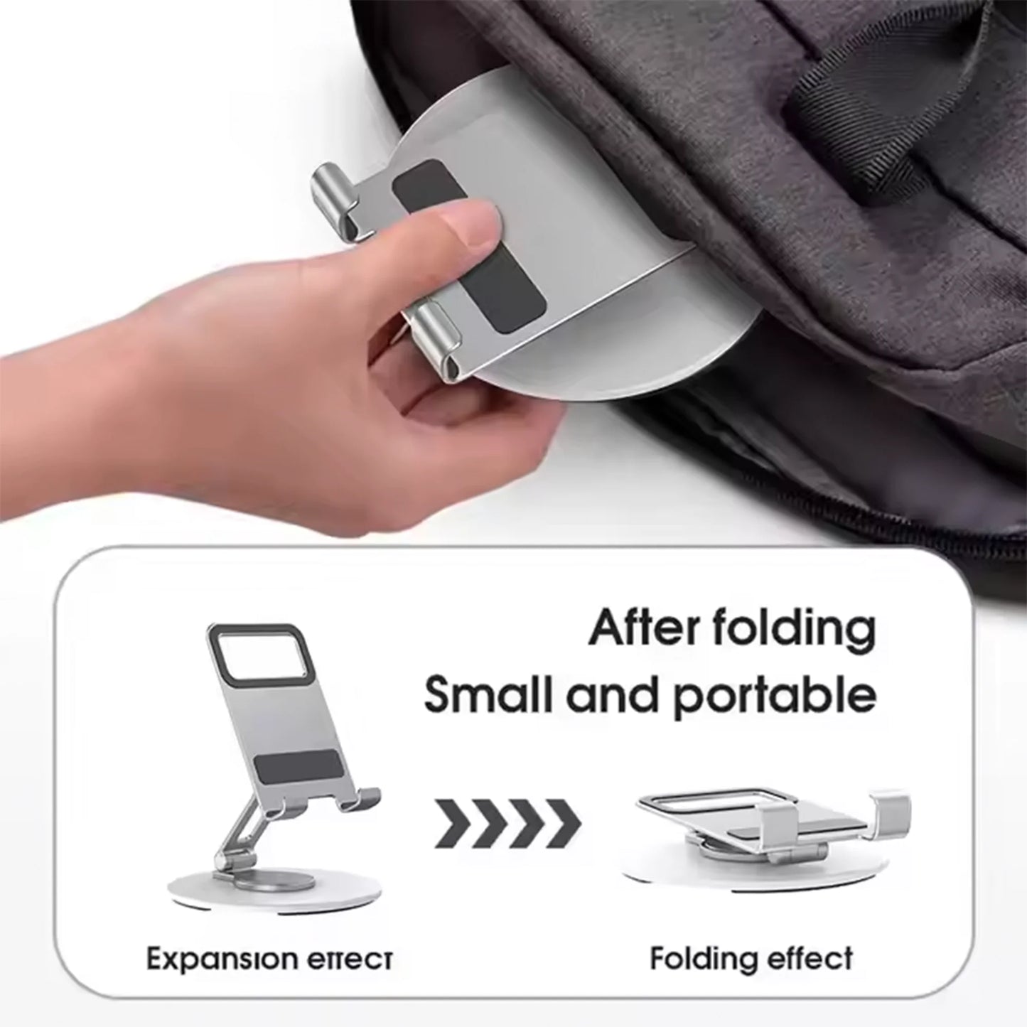 360 - iPad & iPhone Full Metal & Rotatable Anti-slip Stand