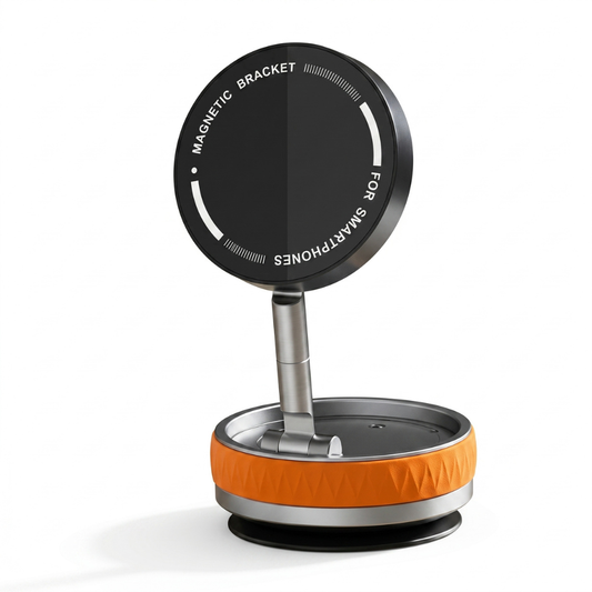 Aero 360° magnetic phone holder stand with adjustable arm and anti-slip base for smartphones