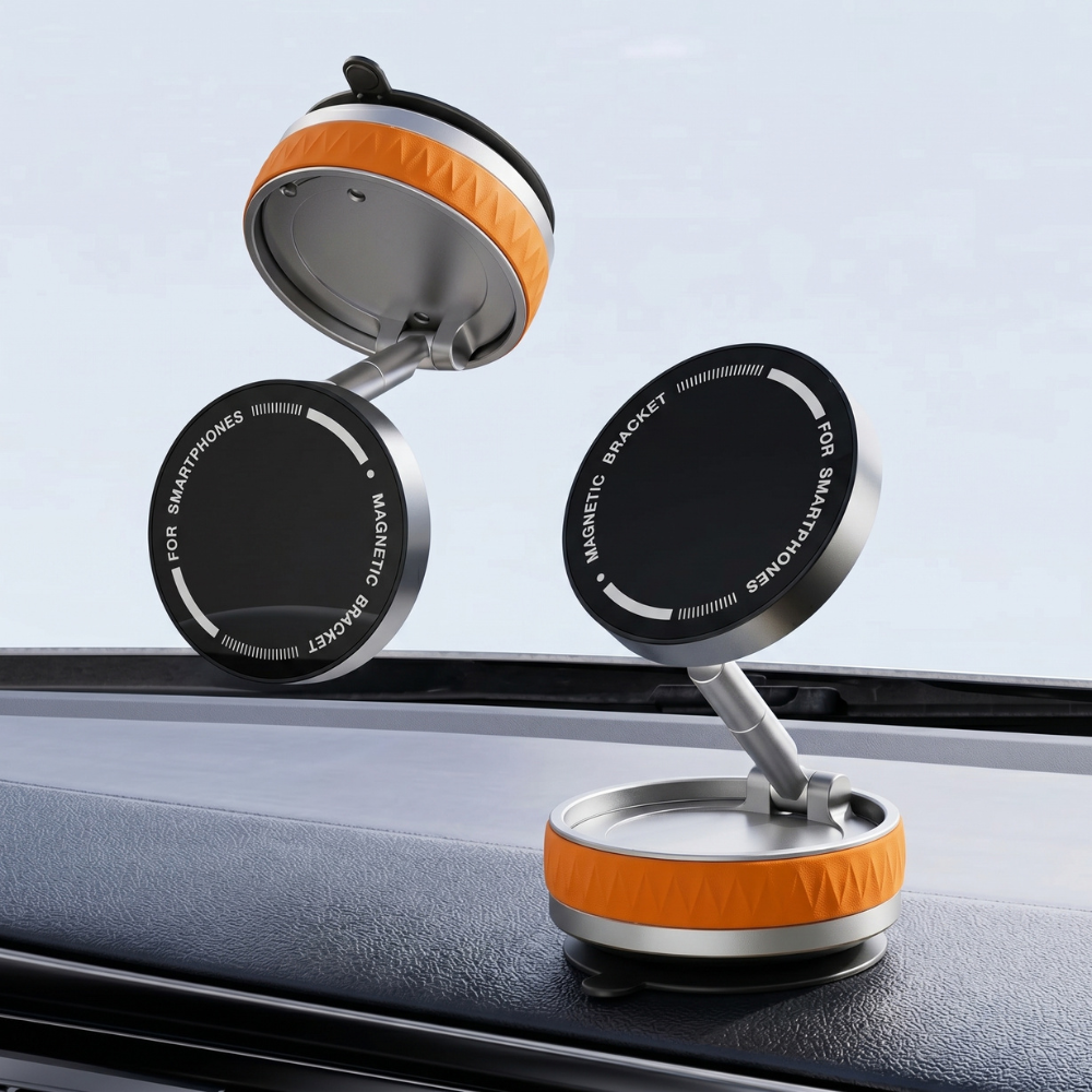 GrunX Aero 360° magnetic phone holder with premium design and stable suction base