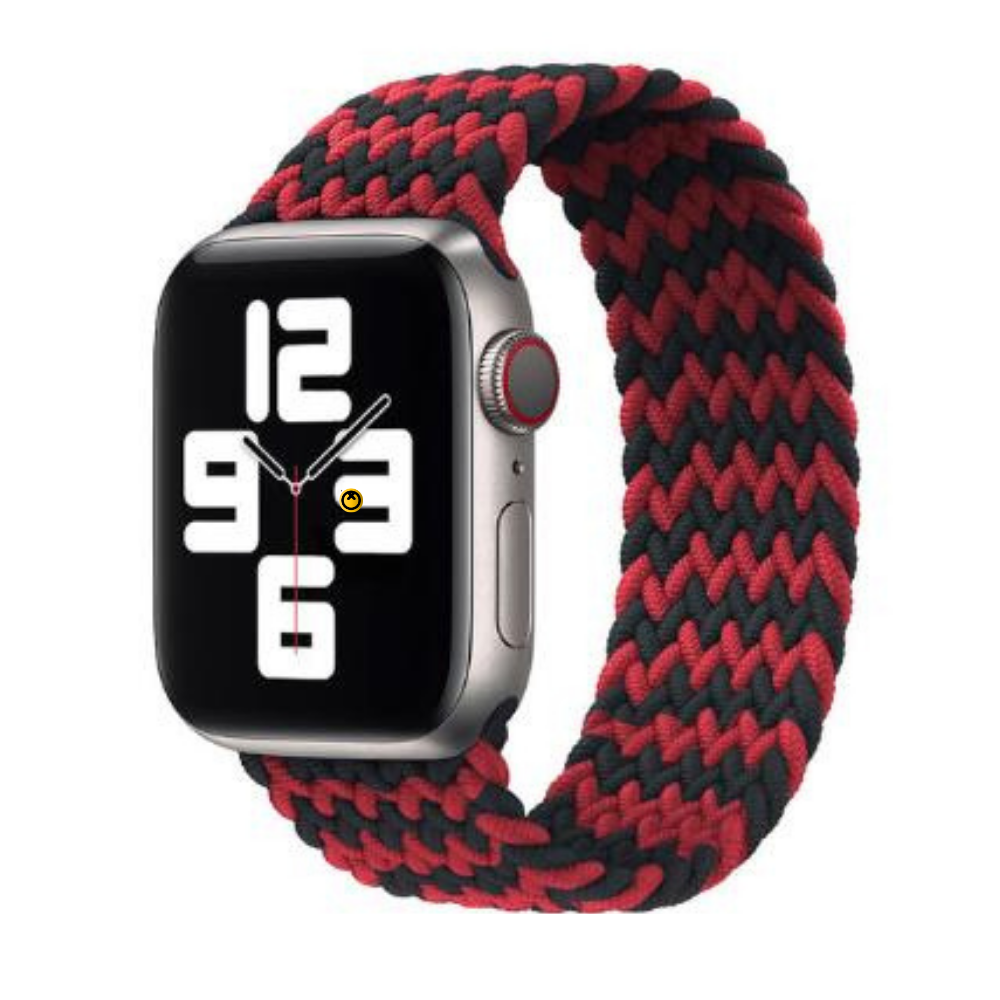 Dubai Apple Watch Strap Nylon Loop Green Black
