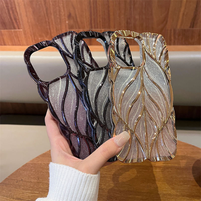 GRUNX Lucy pink glitter iPhone case side angle showing slim profile and button access India