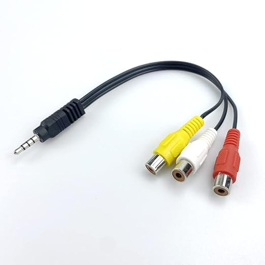 3.5mm to 2 RCA Audio Cable for TV, Amplifier & Home Theater - Audix
