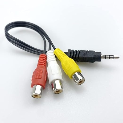 3.5mm to 2 RCA Audio Cable for TV, Amplifier & Home Theater - Audix