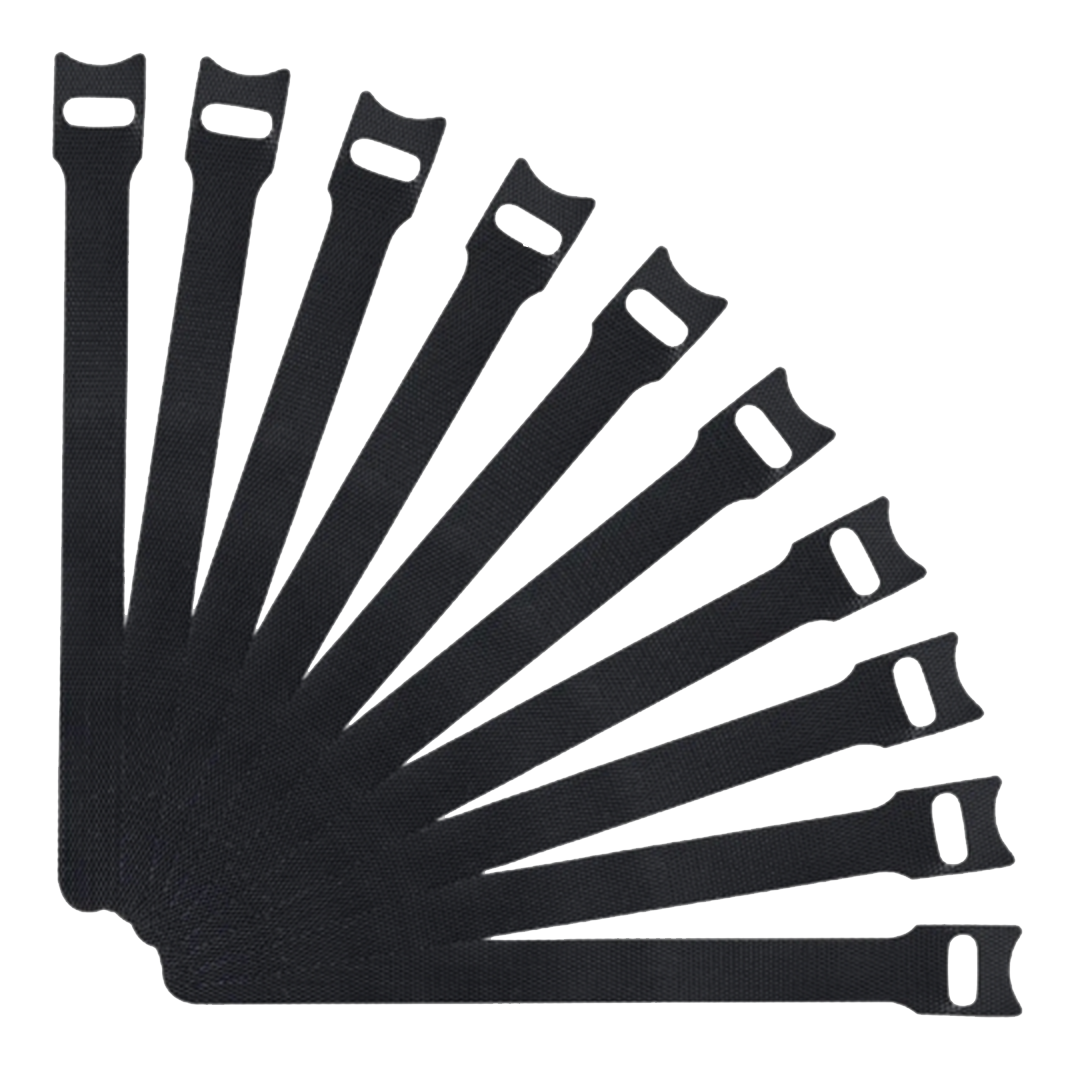 Duck - Velcro Cable Ties Wrap 10Pcs - Blackish