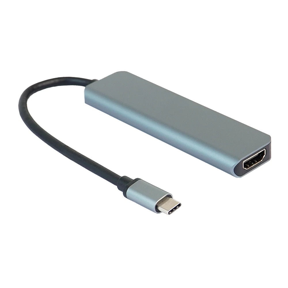 Military Grade - 7 in 1 Shockproof Metal Adapter (100W) & Card Reader