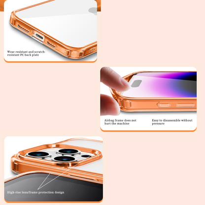 Lotus - Airbag Drop Protection Case For iPhone - Orange