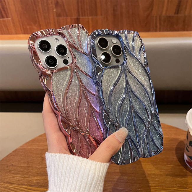 GRUNX Lucy pink glitter iPhone case side angle showing slim profile and button access India