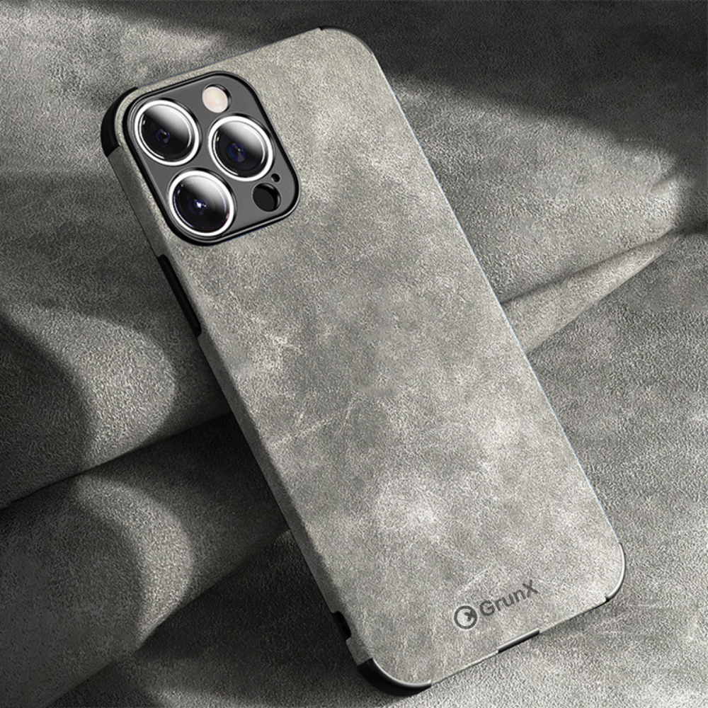 King - New Luxury Lambskin Leather iPhone Case