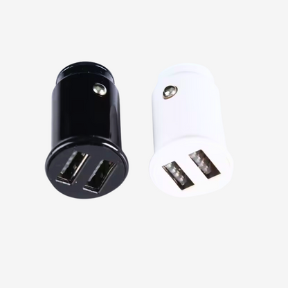 Cool - 20W Car Charger With Dual Output Ports - Black