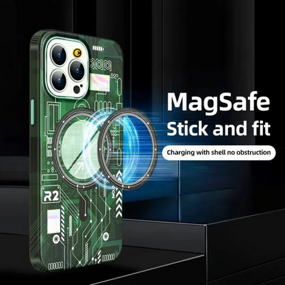 Oscar - Fluorescent Luminous Magnetic MagSafe iPhone Case - Green