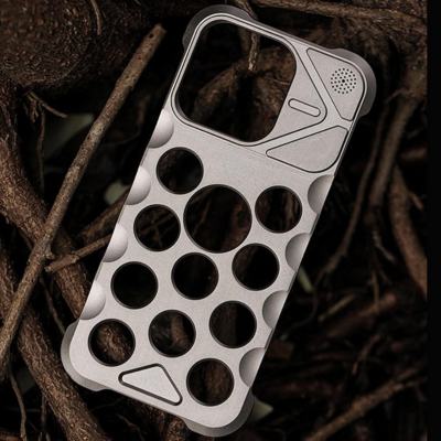 Thanos - Ultra Premium Titanium Inbuild Fragrance iPhone Metal Case - Silver