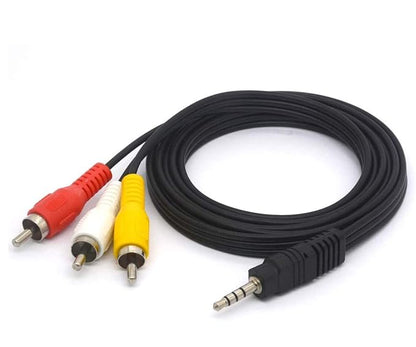 3.5mm AUX to 3 RCA Audio Video Cable for TV & AV Devices - Audivo