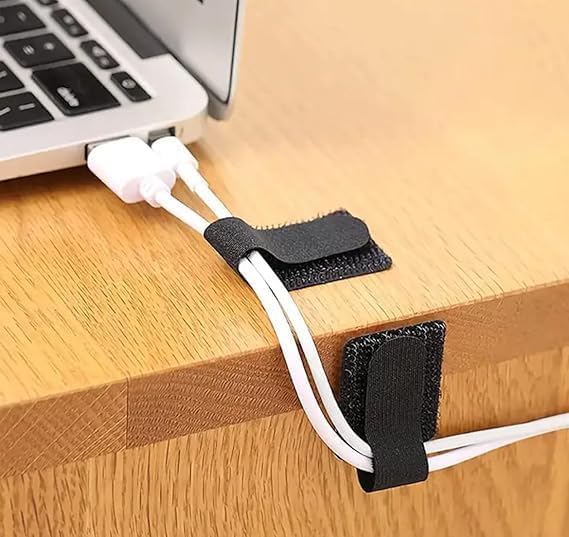 Self-Adhesive Cable Management Clips for Desk 10 Pack - Gripix