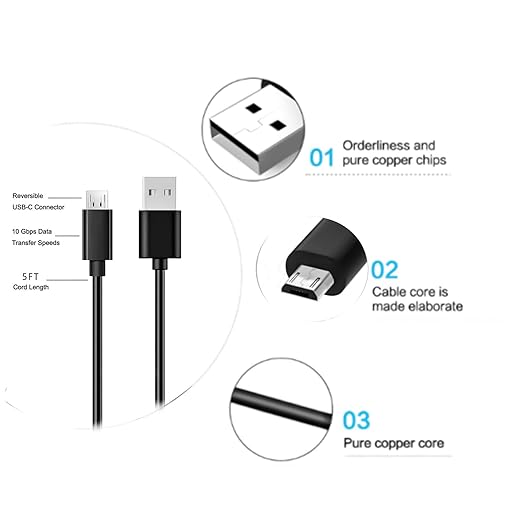 Micro USB Cable for Fujifilm Instax & Portable Photo Printers