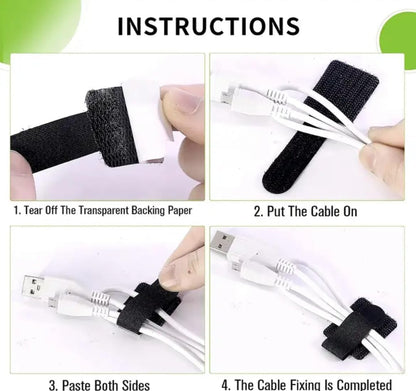 Self-Adhesive Cable Management Clips for Desk 10 Pack - Gripix