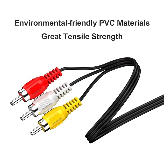 3.5mm AUX to 3 RCA Audio Video Cable for TV & AV Devices - Audivo