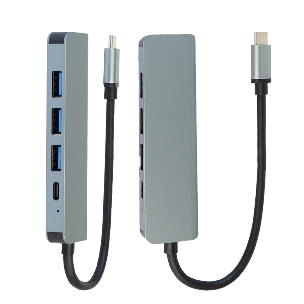 Military Grade - 7 in 1 Shockproof Metal Adapter (100W) & Card Reader
