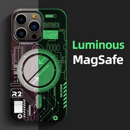 Oscar - Fluorescent Luminous Magnetic MagSafe iPhone Case - Green