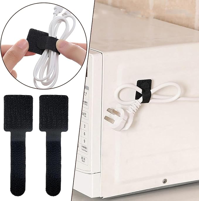 Self-Adhesive Cable Management Clips for Desk 10 Pack - Gripix