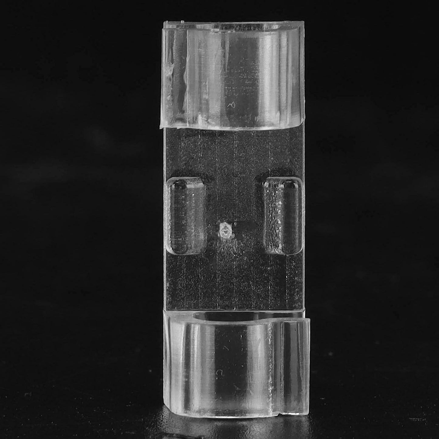 Clear Acrylic Cable Clips Self Adhesive Wire Holder 2 Loop ( Pack 5 ) - Clario