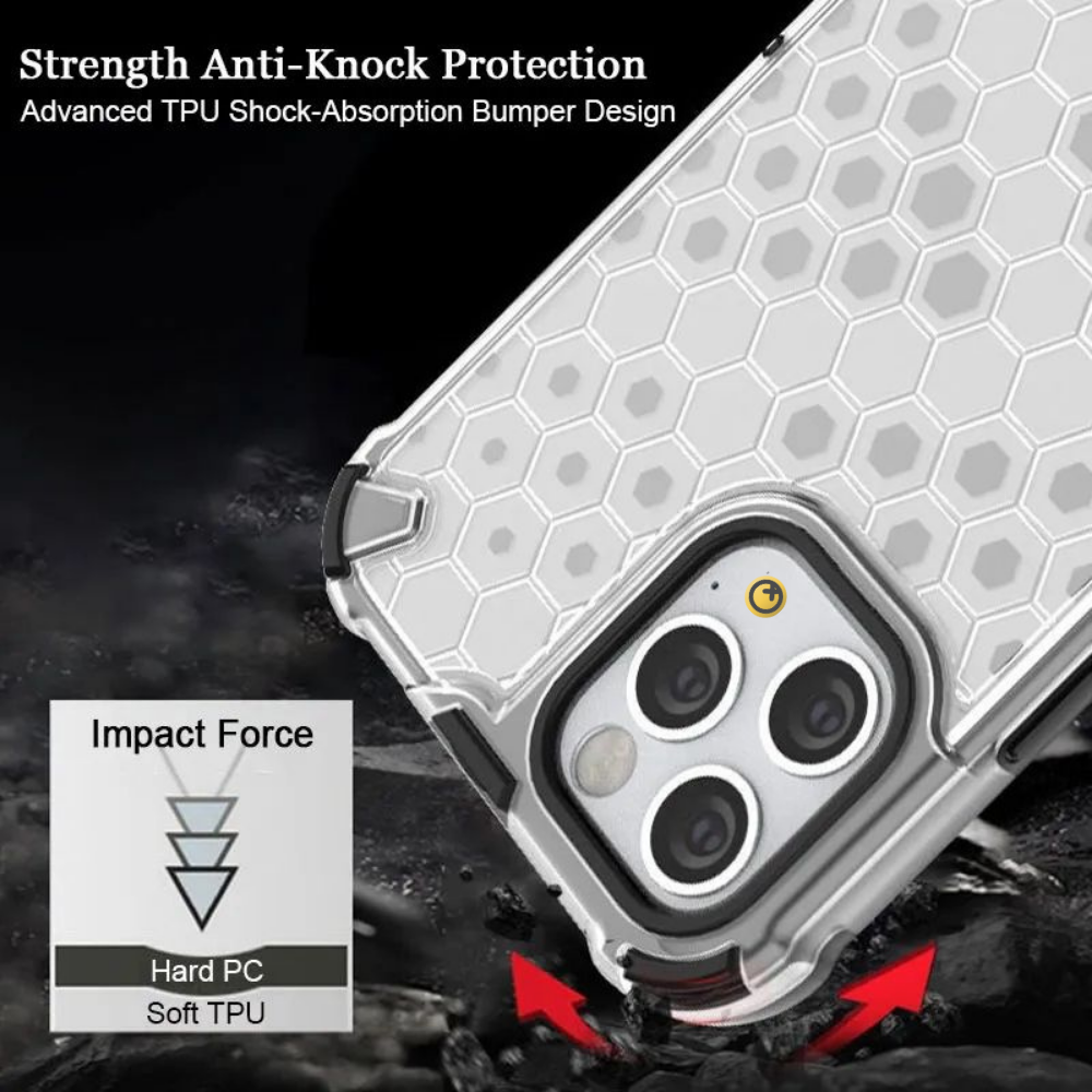 Honeycomb - Translucent Armor Shockproof Case