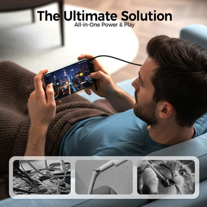 TikTok 240W USB-C Ultra Fast Charging Cable with Invisible Stand (1.5M)