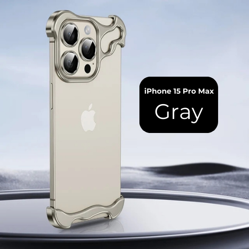 Case and Cover iPhone 12  Grey Alluminum Alloy Material Alien GrunX in India