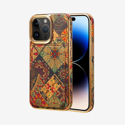  Colorful patterned iPhone 11 Pro case displayed for sale on Grunxstore.
