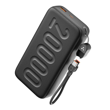 Ambrane Stylo N20 20000mAh 22.5W BoostedSpeed Fast Charging Power Bank - ABS Textured Build -  Grunx